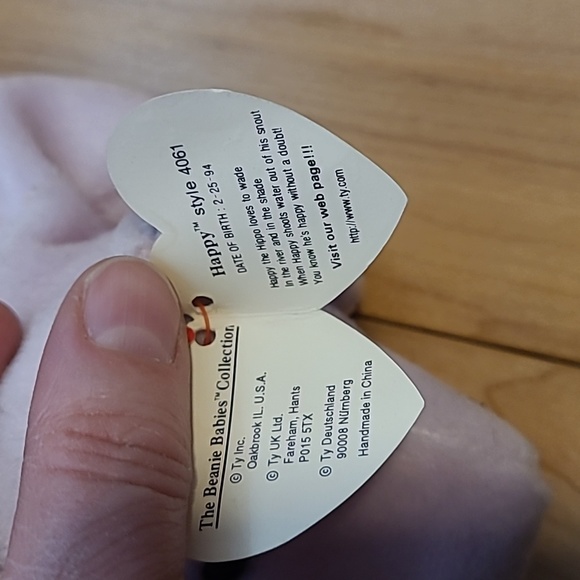 2/$20 Ty Beanie Babies 1983 Happy - Picture 3 of 4